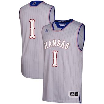 men's adidas gray kansas jayhawks pride replica jersey|kansas jayhawks shoes.